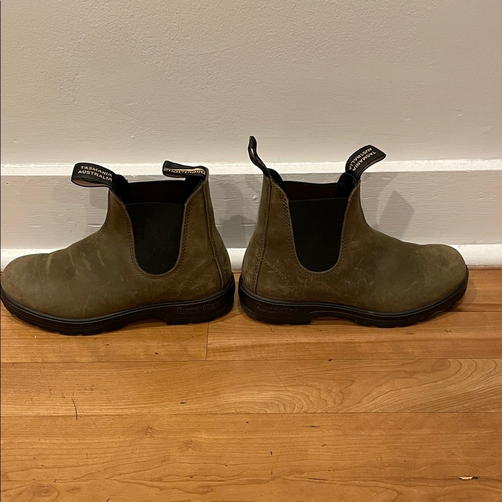 Blundstone Olive Green leather Classic Chelsea boots 2052 - Picture 3 of 9